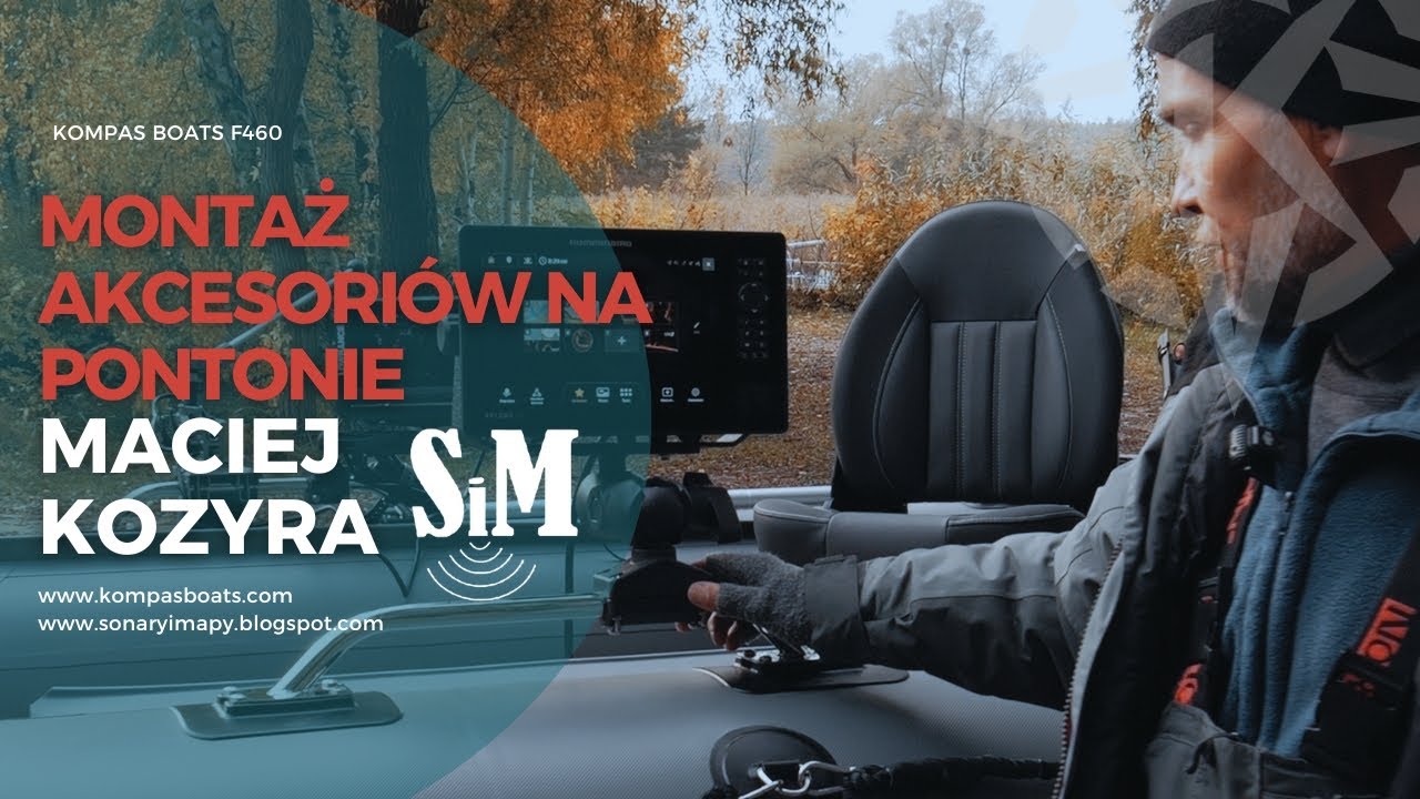 Montaż akcesoriów na pontonie wędkarskim