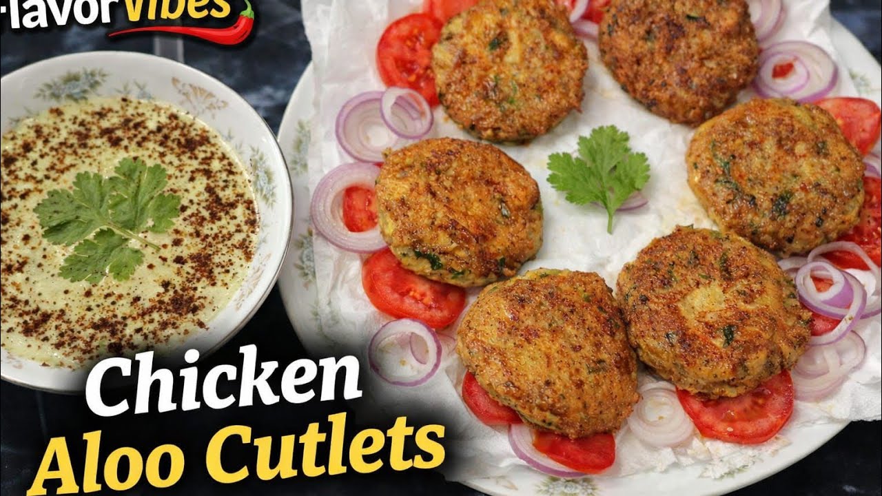 Easy Chicken Aloo Cutlets | Crispy & delicious Homemade Recipe😋@FlavorVibes-810