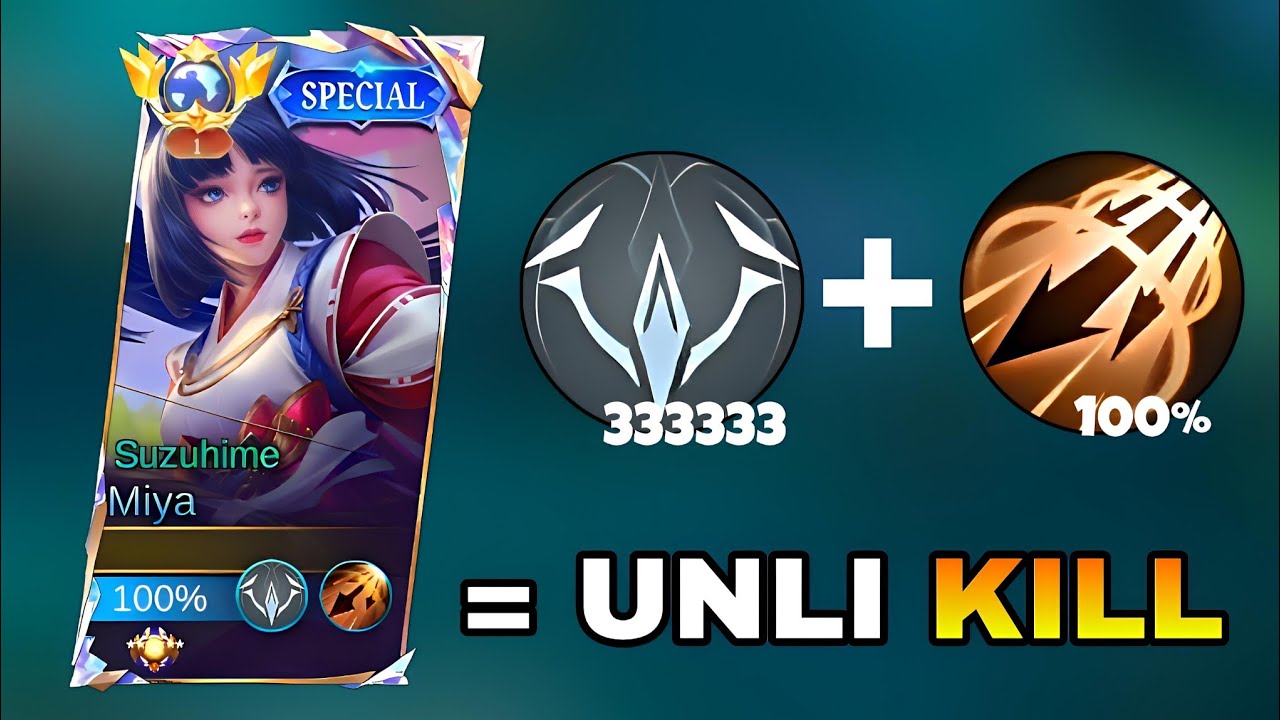 MIYA HIGH RANK BUILD & EMBLEM FOR AUTO WIN 2026! (UNLI KILLS!💀)