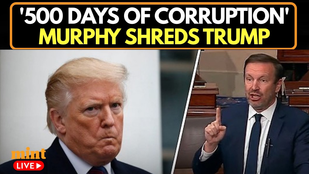 US Senate Live: Chris Murphy Exposes '500 Days of Donald Trump's Corruption' in Fiery Speech