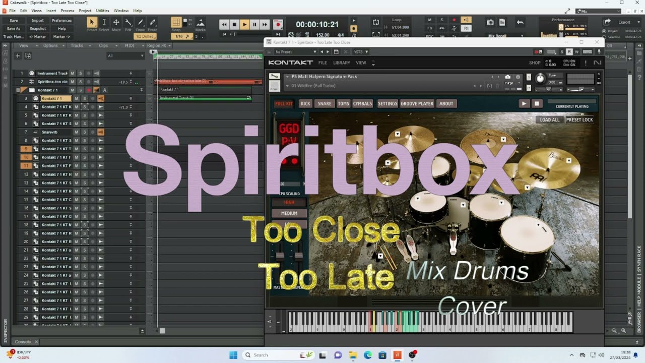 Spiritbox - Too Close / Too Late I Mix Drums Cover