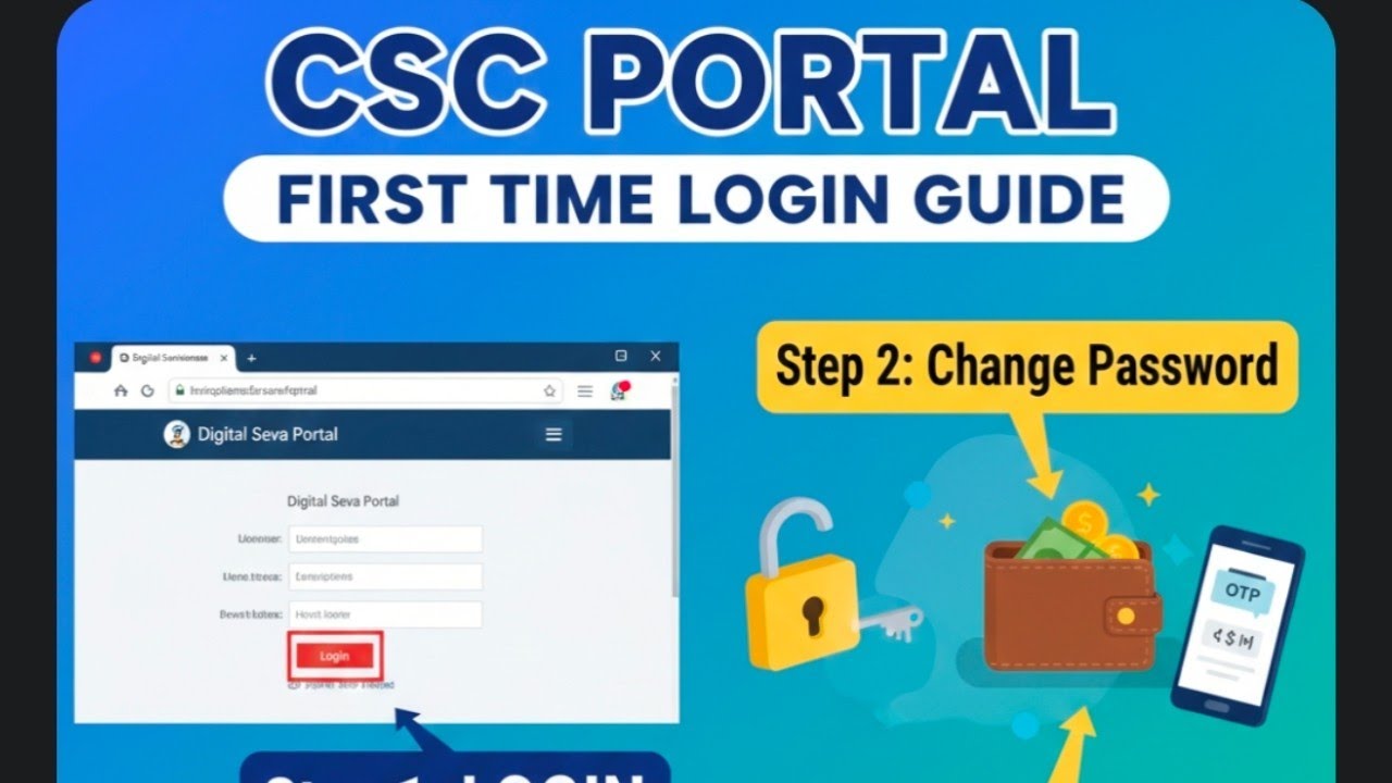 How To Log in First Time In Csc // Csc VLE // Csc में log in कैसे करें // 