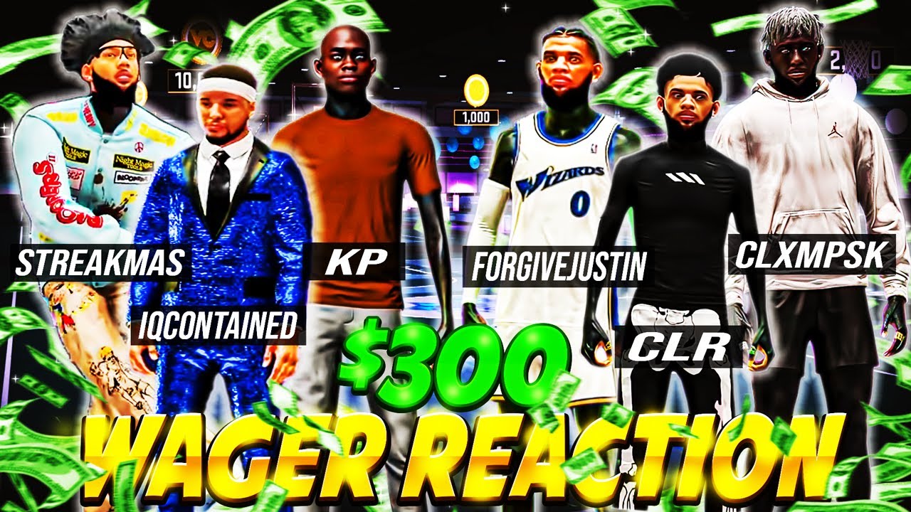 CLR & ForgiveJustin Wagered IQContained & KP For $300 On NBA2K22 & You Won't Believe What Happened 😱