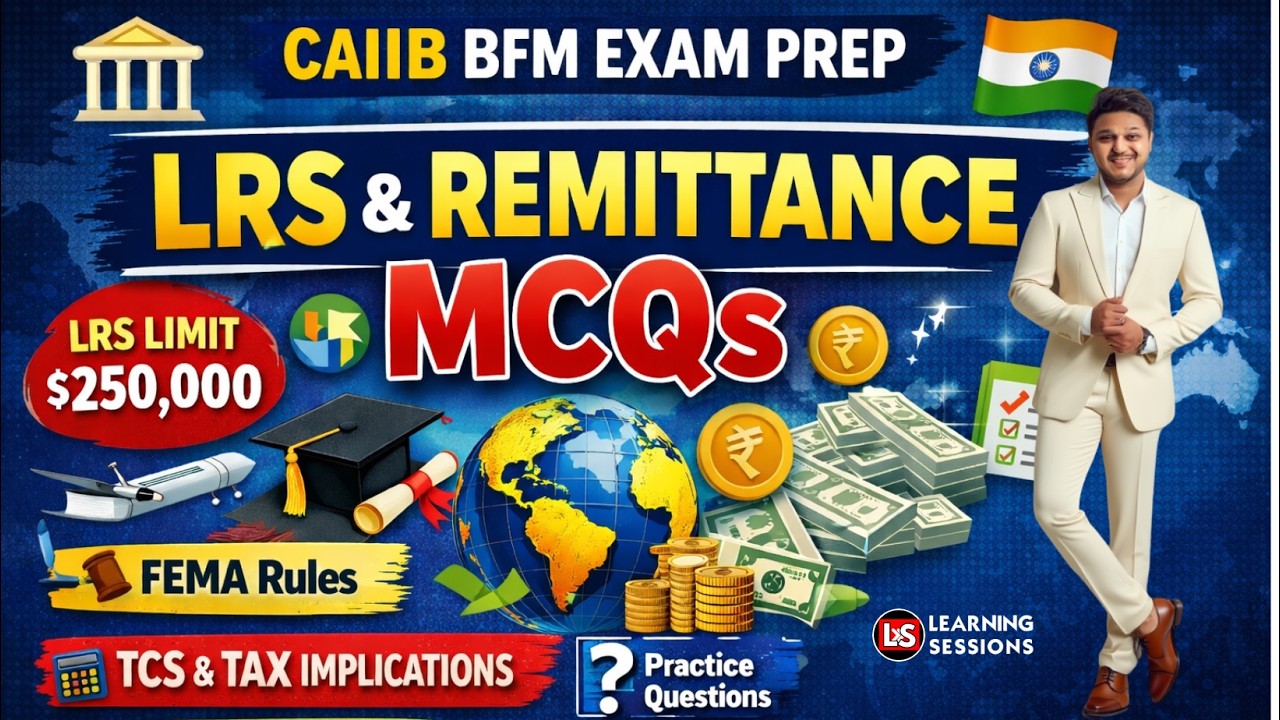 CAIIB BFM MCQs | LRS & Remittance Facilities Explained | Latest Exam Questions & Concepts