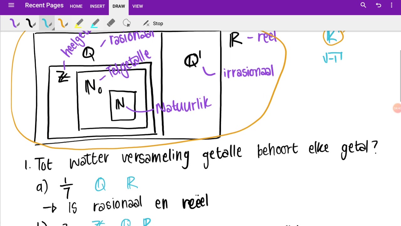 (Gr 9) Die getallestelsel (Oefeninge)