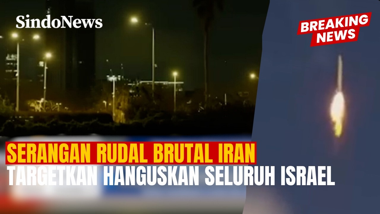 Serangan Rudal Brutal Iran Targetkan Hanguskan Seluruh Israel | Breaking News