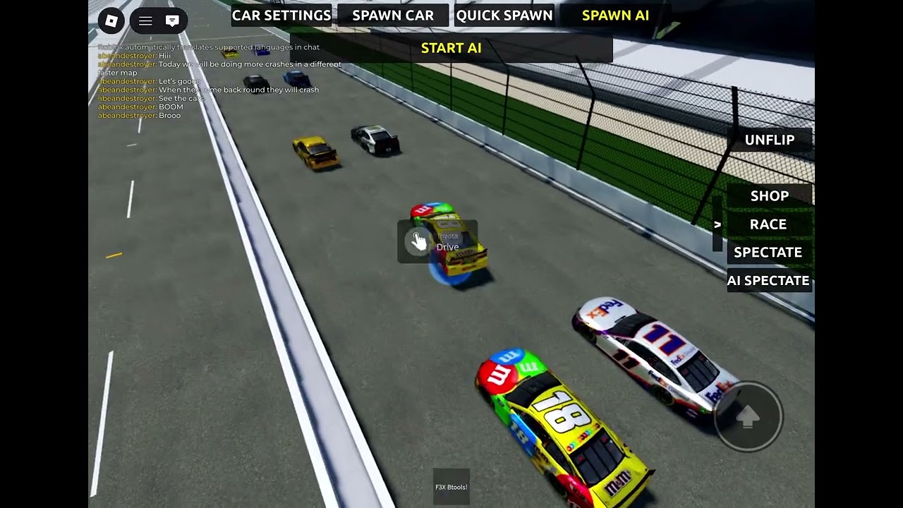 CRAZY crashes on Pummu Talladega Robloxxxx
