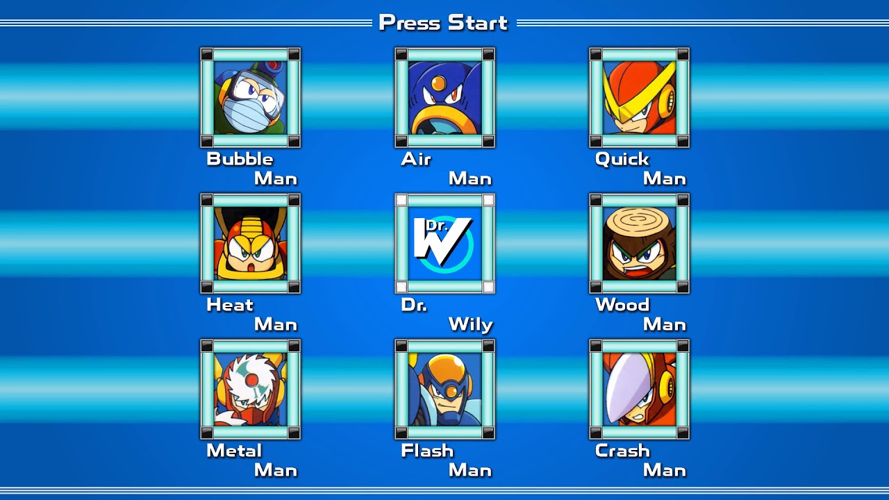 Mega Man 2 — Stage Select (Cover, Extended)