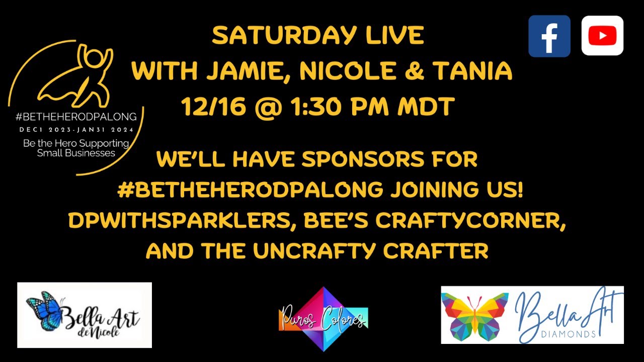 BellaTube Live with Jamie, Nicole, Tania and Guest Sponsors for #betheherodpalong