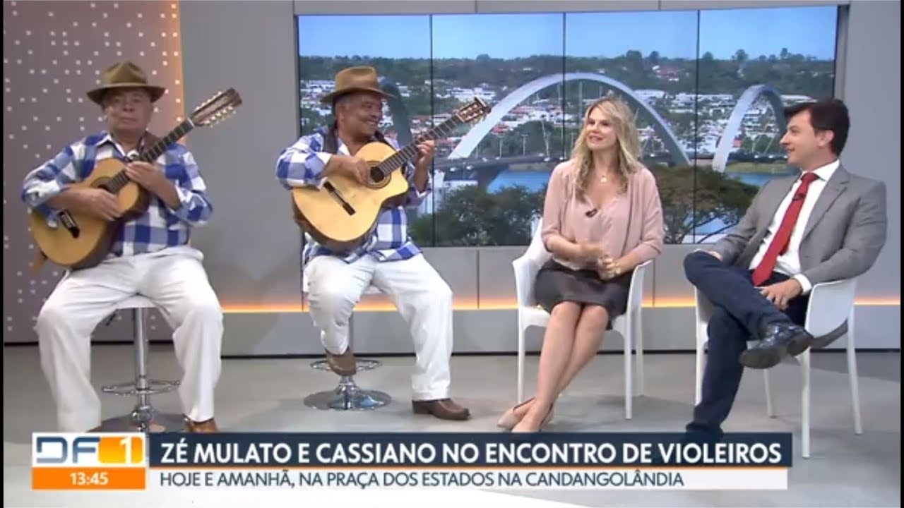 Entrevista com a dupla Zé Mulato e Cassiano no DF1 - RedeGlobo