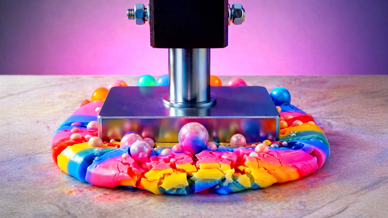 Hydraulic Press vs Perfect Objects Satisfying ASMR part 3