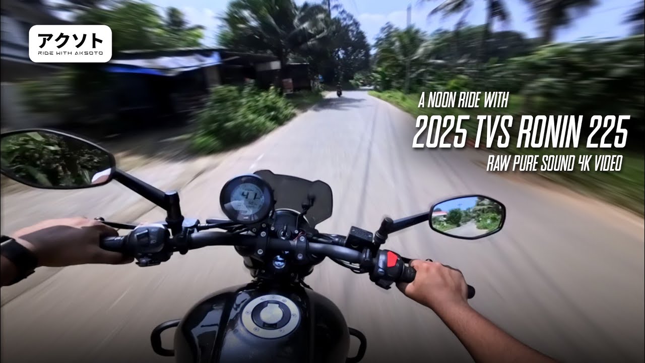 TVS Ronin 2025 | POV Ride #54 | Raw Pure Sound 4K Video | Exploring Kerala Roads | #insta360acepro2