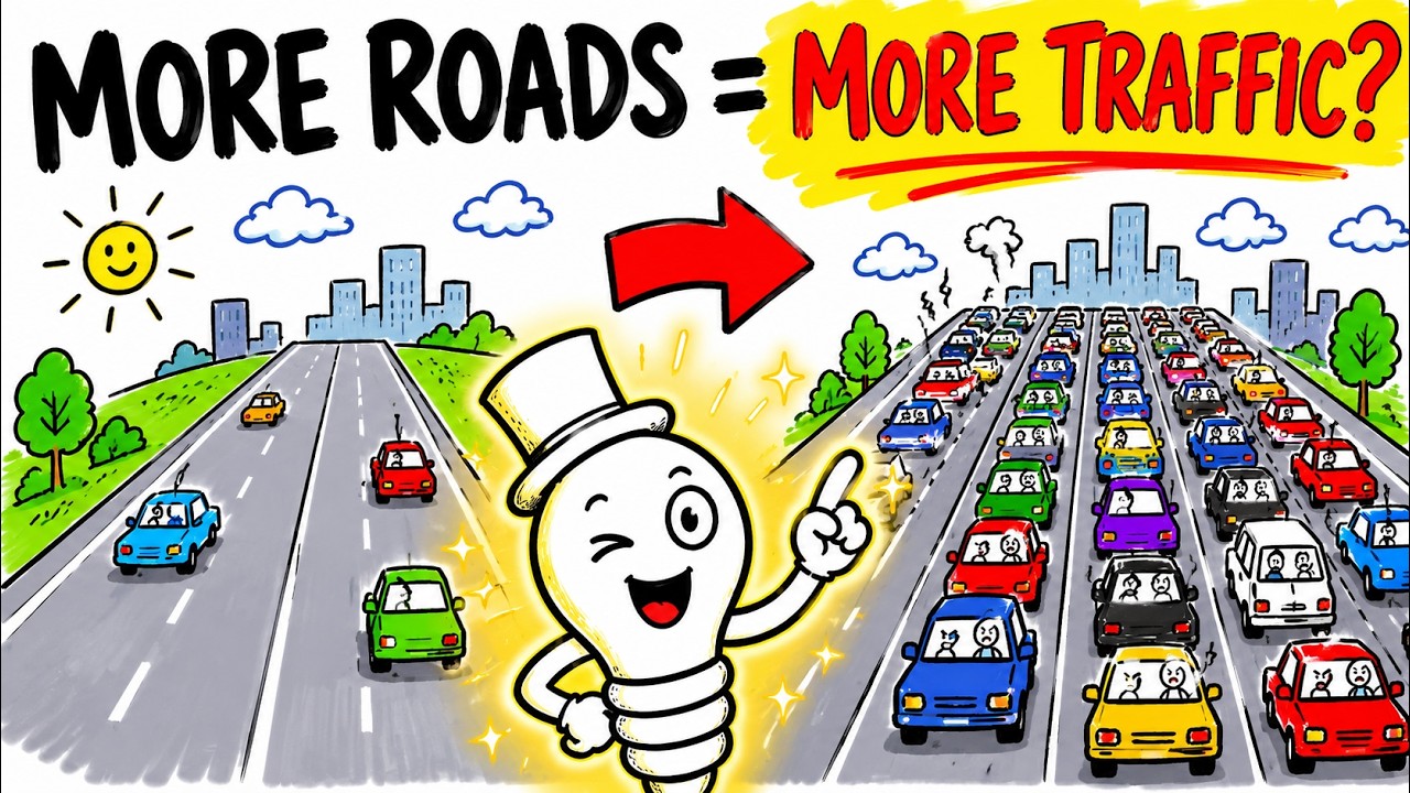 Why Building More Roads Makes Traffic Worse