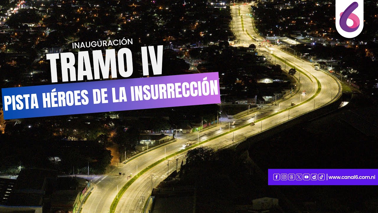 Juventud Heroica entrega a las familias de Managua el Tramo IV de la Pista Héroes de la Insurrección