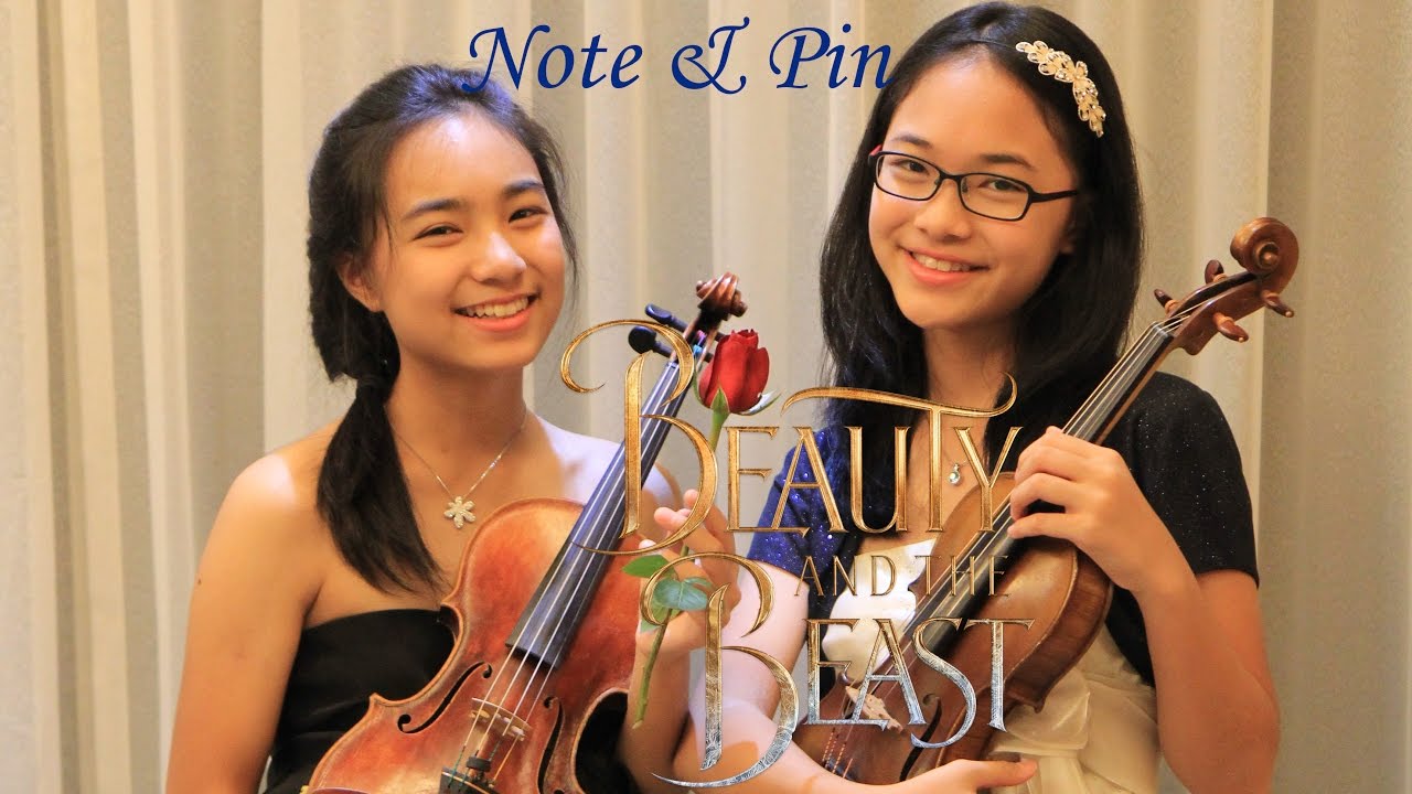 Beauty and the Beast (Cover) - 3 Violins & Piano - 2 Sisters & mom