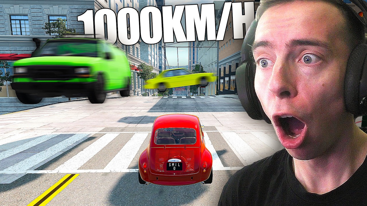 1000 KM/H PREM&Aacute;VKA v Beamng.drive Je Čist&eacute; &Scaron;IALENSTVO!