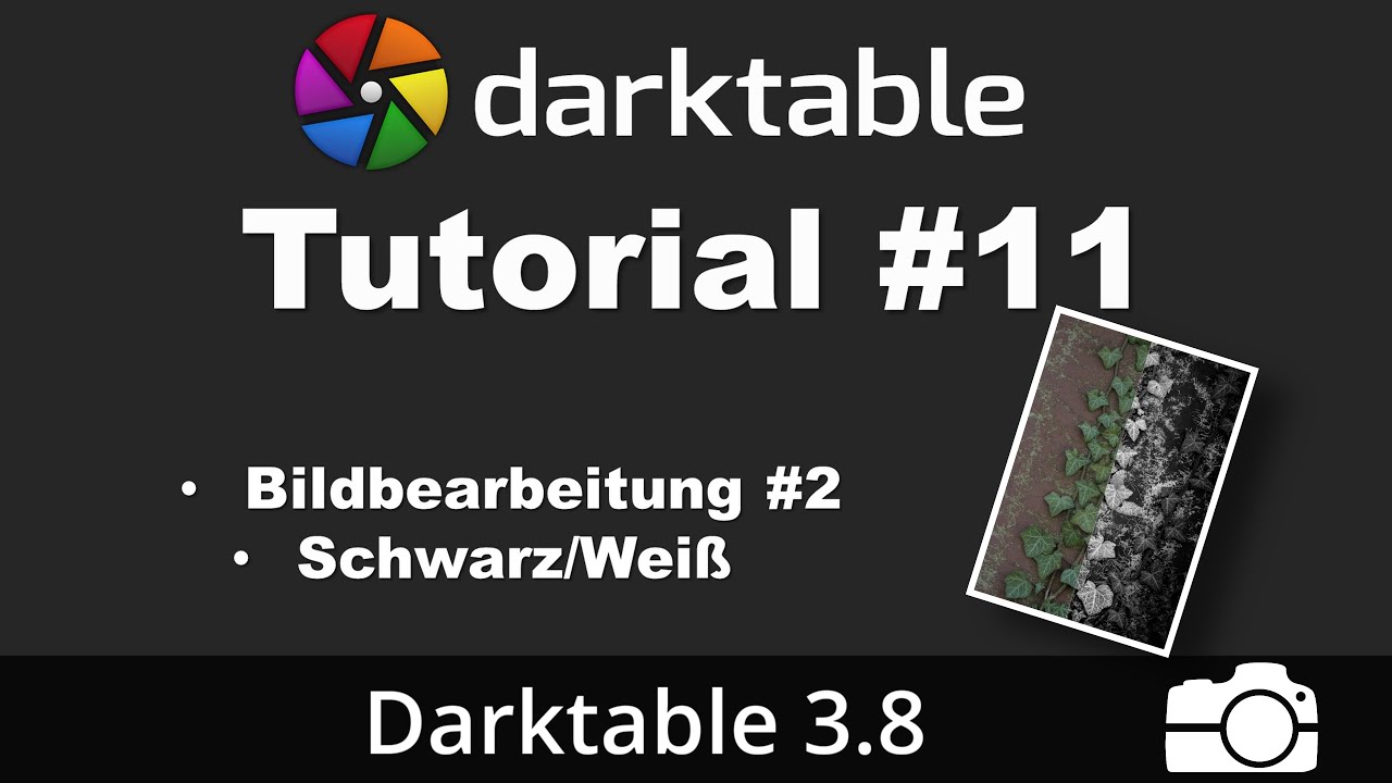 Darktable Tutorial #11: Schwarz/Weiß Bildbearbeitung | deutsch | Bildbearbeitung