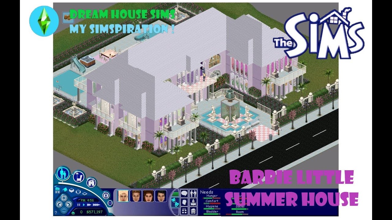 THE SIMS 1 - BARBIE LITTLE SUMMER HOUSE #thesims