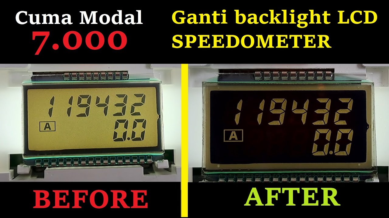 CARA GANTI POLARIZER LCD SPEEDOMETER JADI NEGATIVE DISPLAY