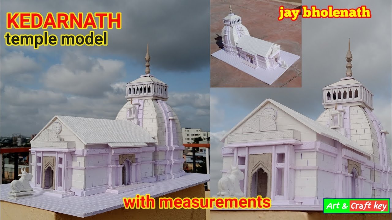 kedarnath/Kedarnath temple model/How to make kedarnath temple model/kedarnath temple decoration