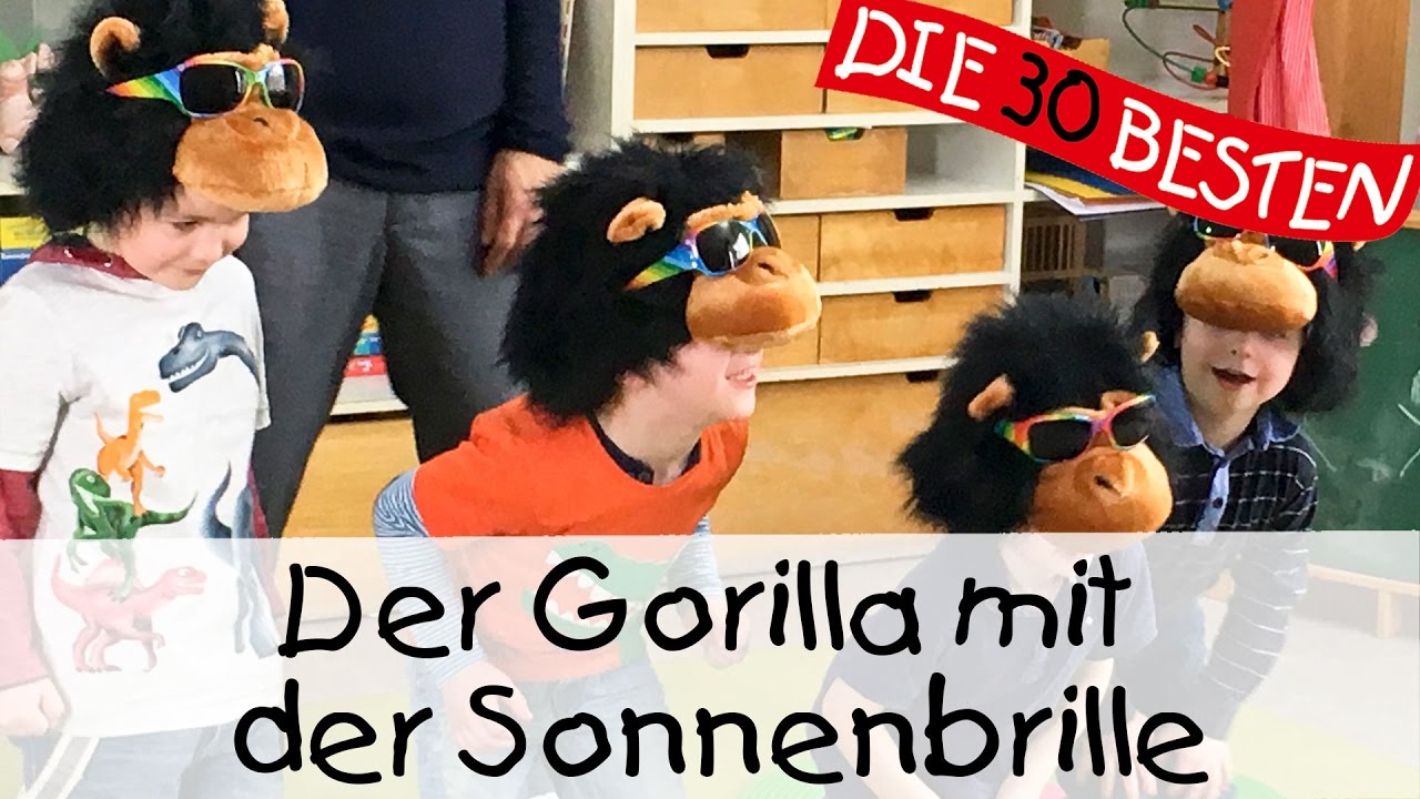 👩🏼 Der Gorilla mit der Sonnenbrille - Singen, Tanzen und Bewegen || Kinderlieder