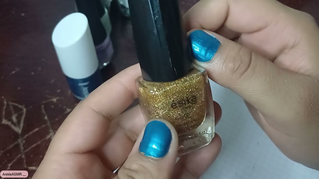 ASMR Mi colección de esmaltes para uñas 💅🥰✨ #asmrartist #softspoken #asmrvideo