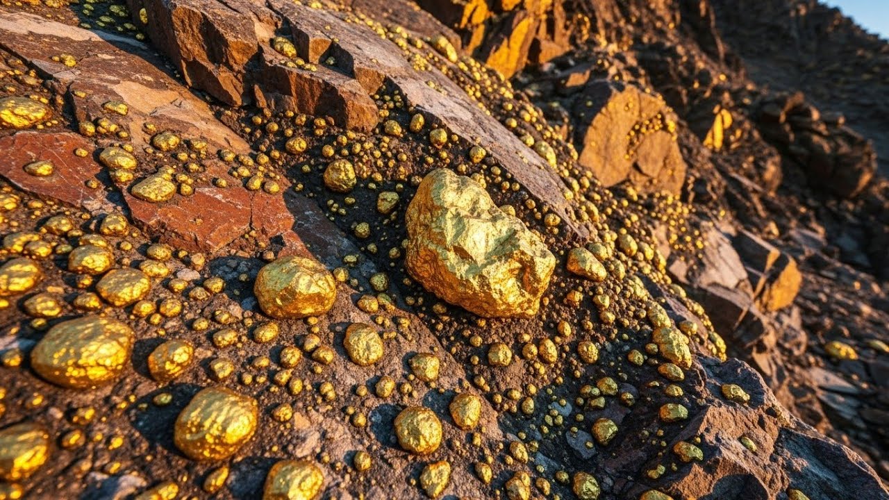 A Million Dollar Uncovering Hidden Gold: Raw Nuggets Found Inside Natural Rock!