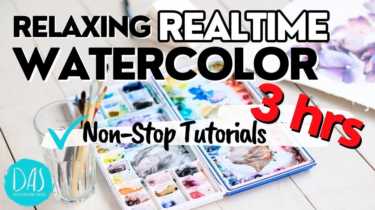 3hrs of AUTUMN WATERCOLOR wreaths, mushrooms and more nonstop fall fun!
