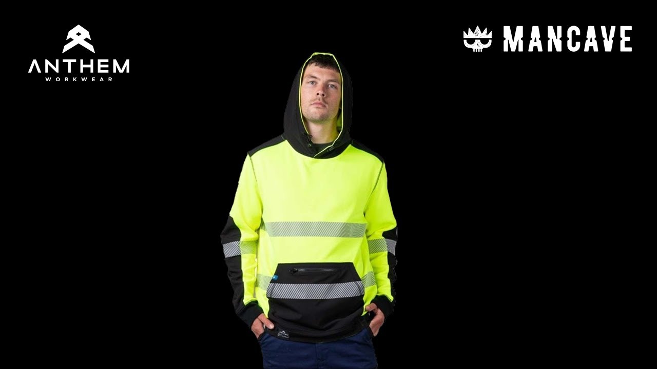 Anthem Taped Tech Hi Vis Hooded Sweatshirt | Product Video | ManCave Workwear