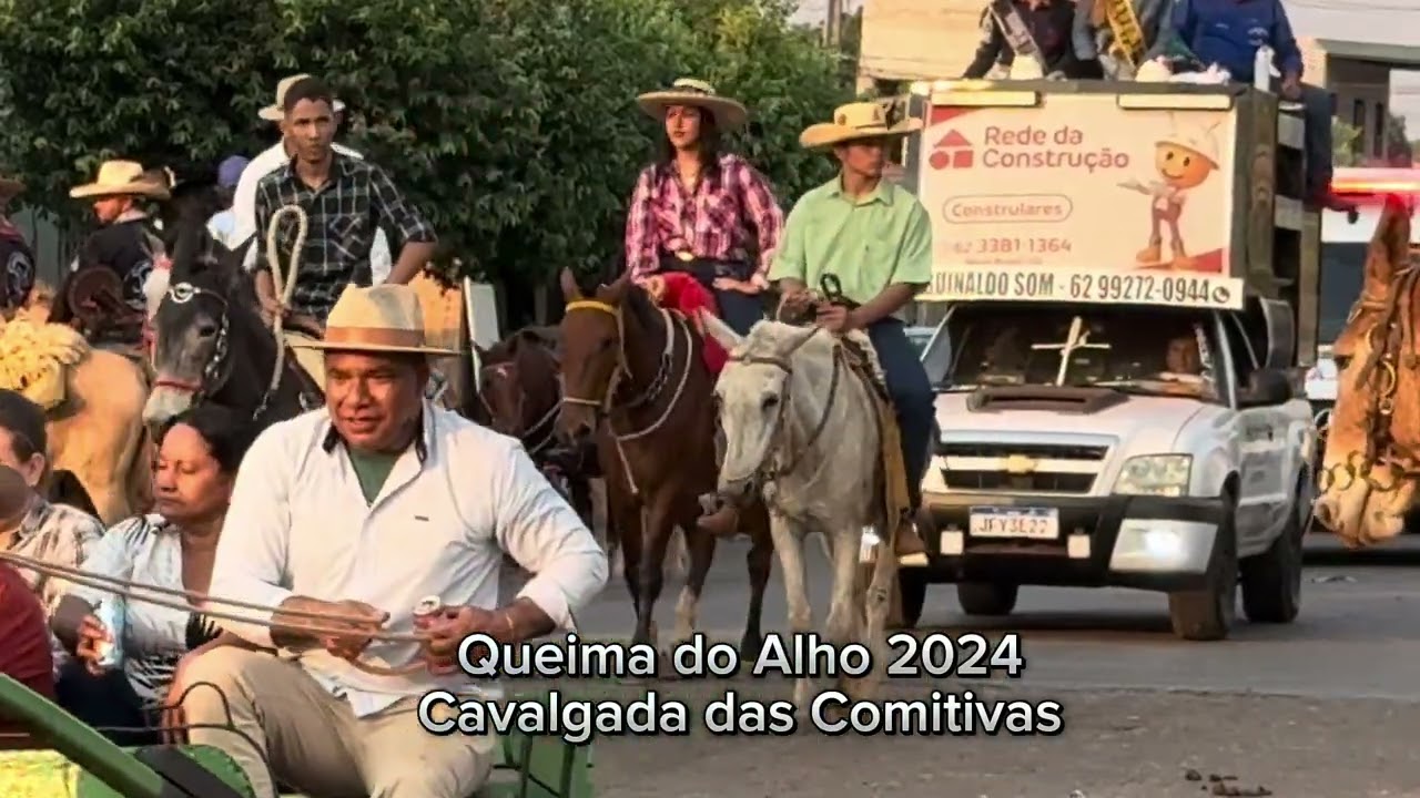 Cavalgada das Comitivas na Queima do Alho 2024 - Montes Claros de Goiás