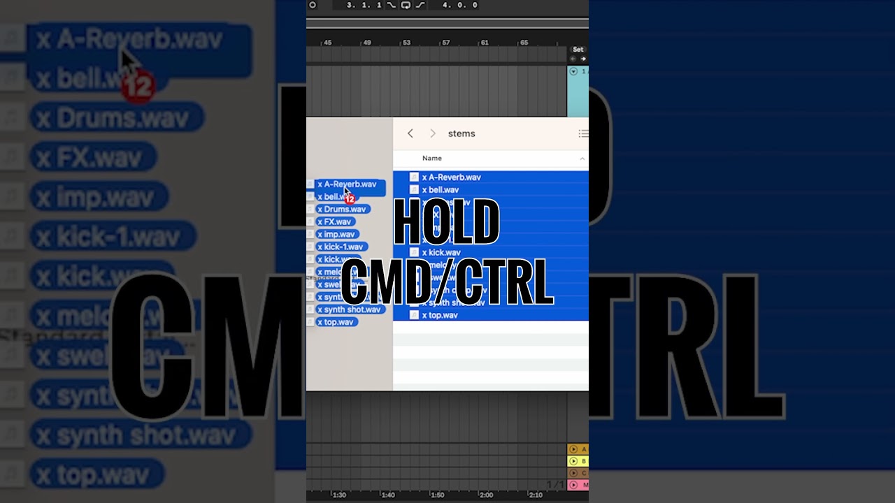 How to add stems in Ableton the easy way￼￼