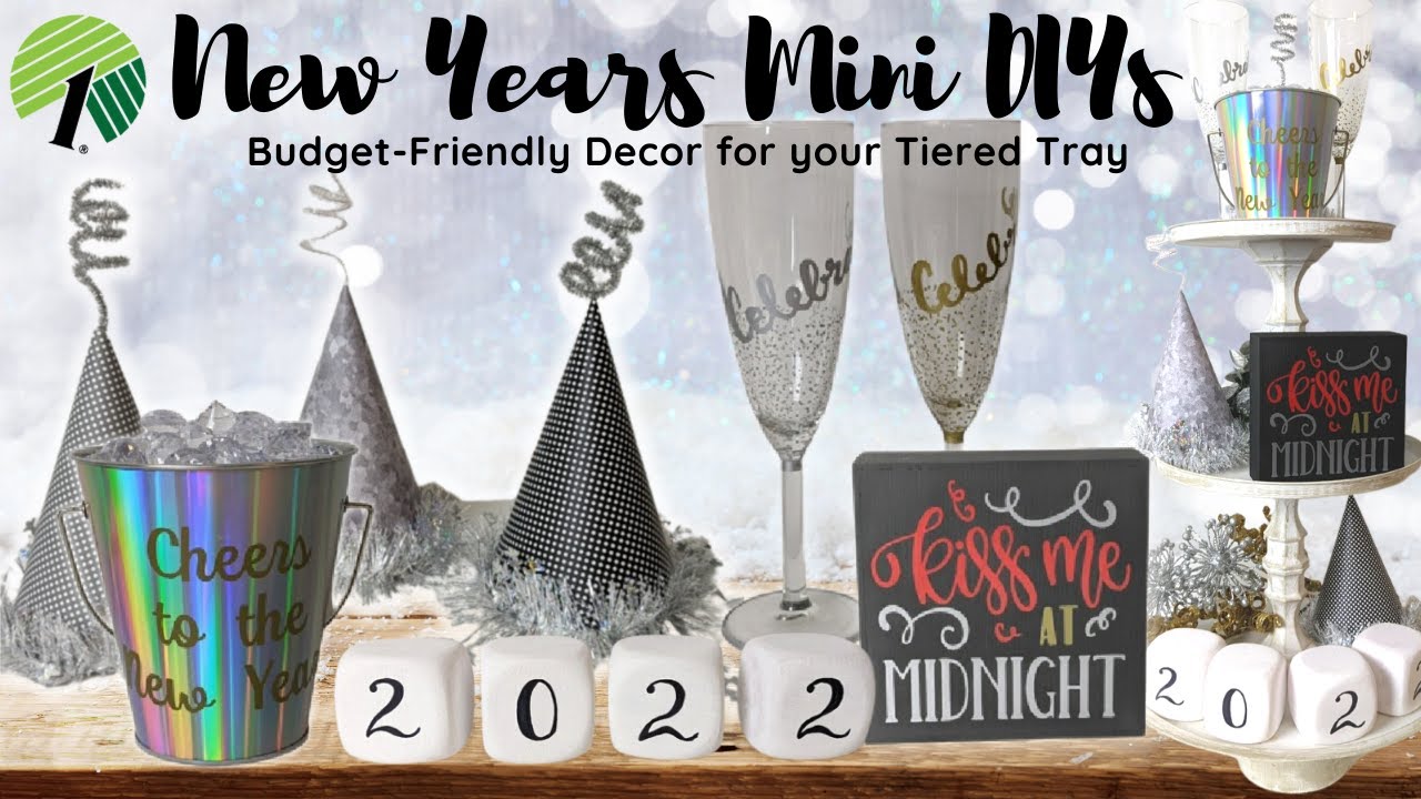 New Years TIERED TRAY Decoration DIYs on a BUDGET | MINIS CHALLENGE