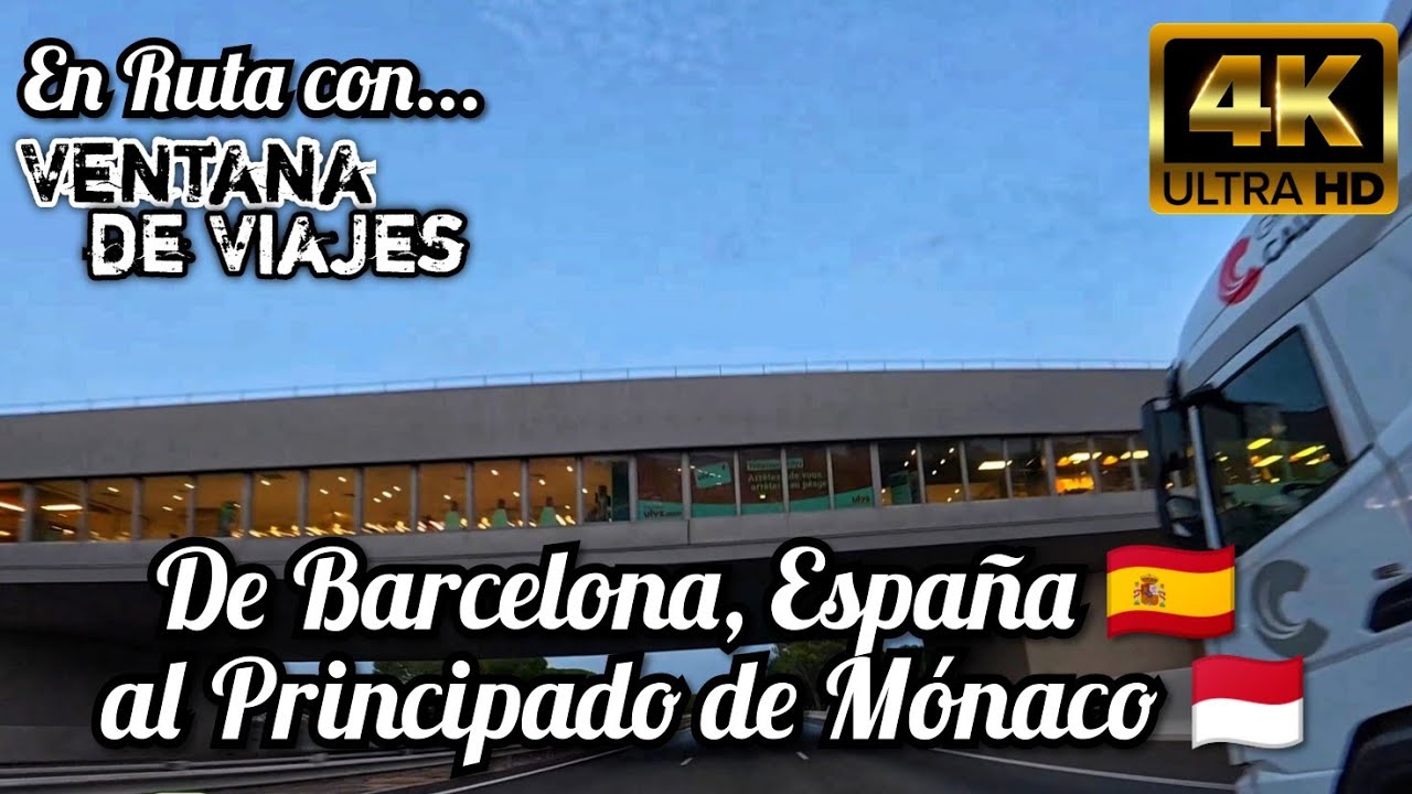 🚗 En Ruta: De Barcelona a M&oacute;naco | Viaje por Carretera con Sonidos Reales 4K ASMR