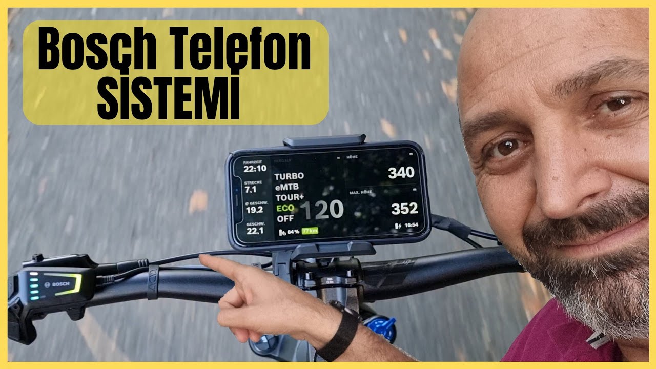 Elektrikli Bisikletime Telefonumu taktım Cube Hybrid Pro 750 Bosch Smartphone Grip Display Mount Kit