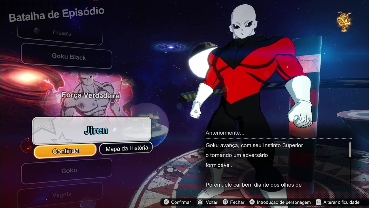 ✨Batalha Épica✨Jiren Modo História + What If - Dragon Ball Sparking Zero