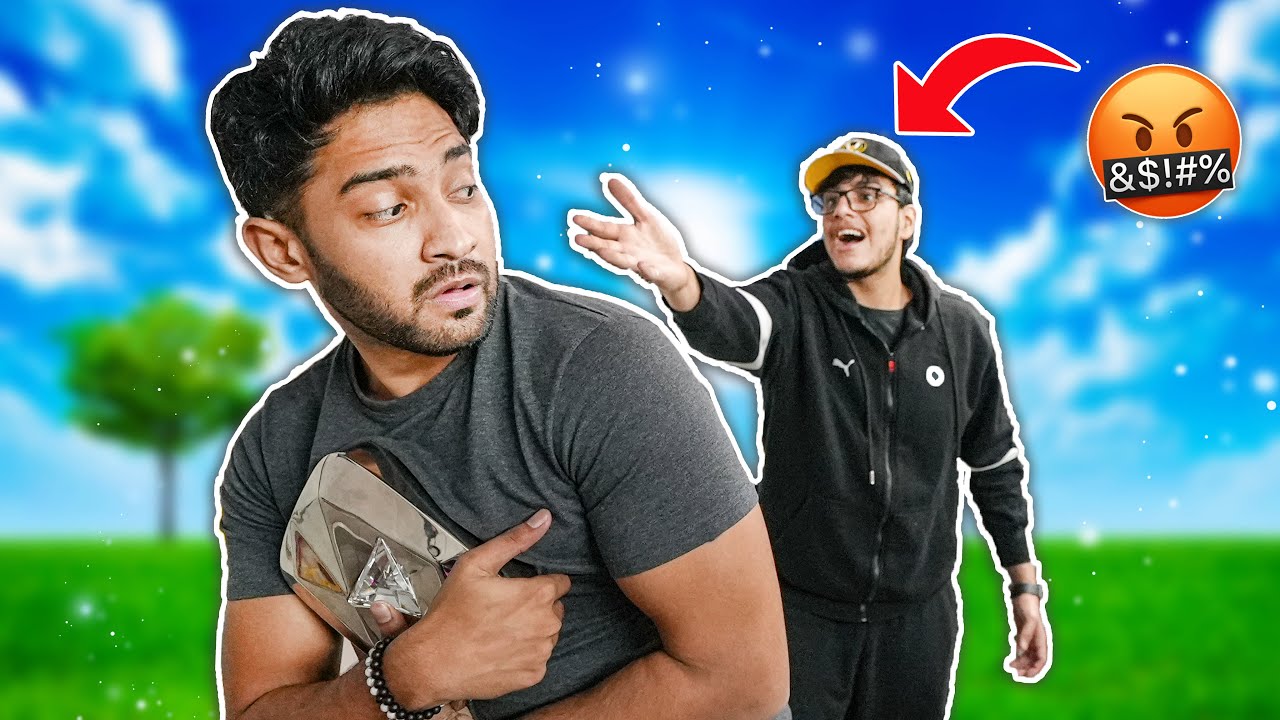 STEALING @triggeredinsaan's DIAMOND PLAY BUTTON!! #vlog2