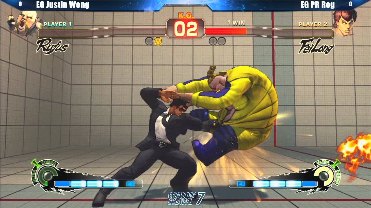 SSF4 AE2012 EG Justin Wong vs EG PR Rog - Winter Brawl 7 Tournament