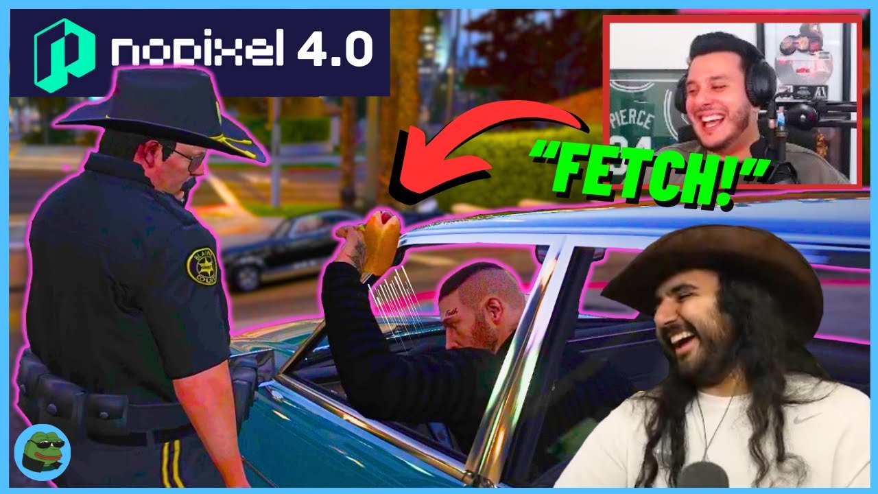 Ramee laughs for 5 minutes straight after Cornwood CHASES HOTDOG | NoPixel 4.0 GTA RP