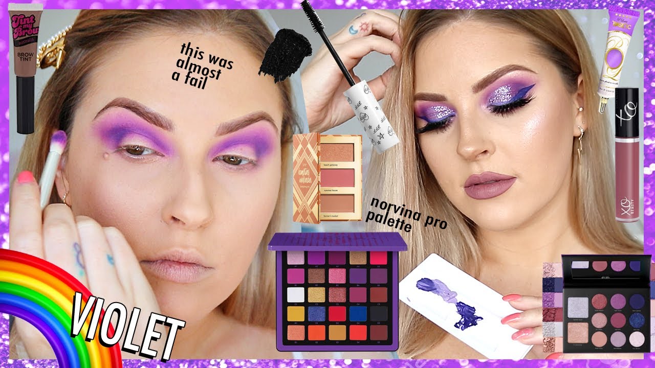 Violet BOMB A$$ Makeup 🧞‍♀️🌈 Rainbow Series 🗯️ CCGRWM