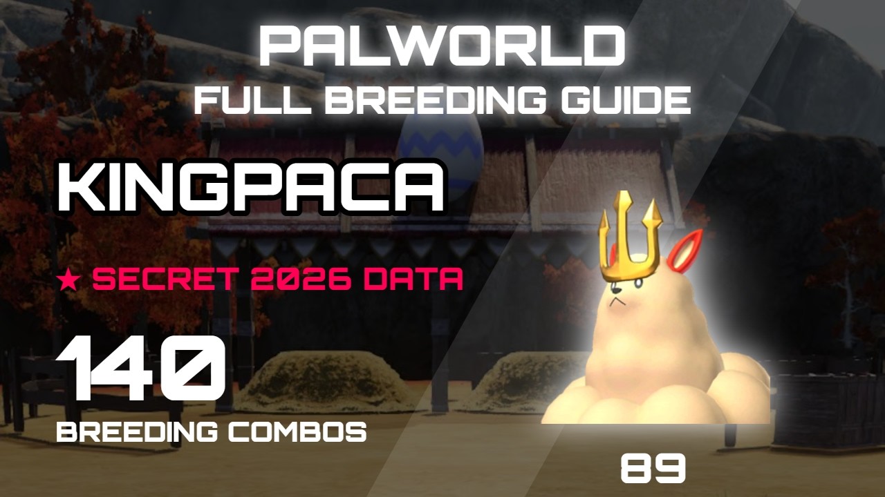 PALWORLD KINGPACA FULL BREEDING GUIDE