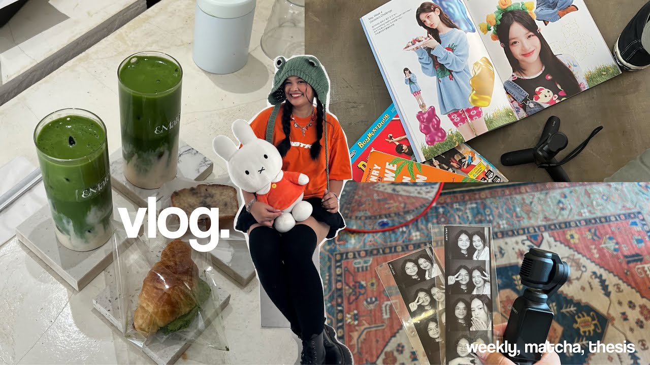 DAVAO VLOG 🌟 a week in my life, uni vlogs, best matcha, photoshoot, aesthetic vlog, slice of life 💻