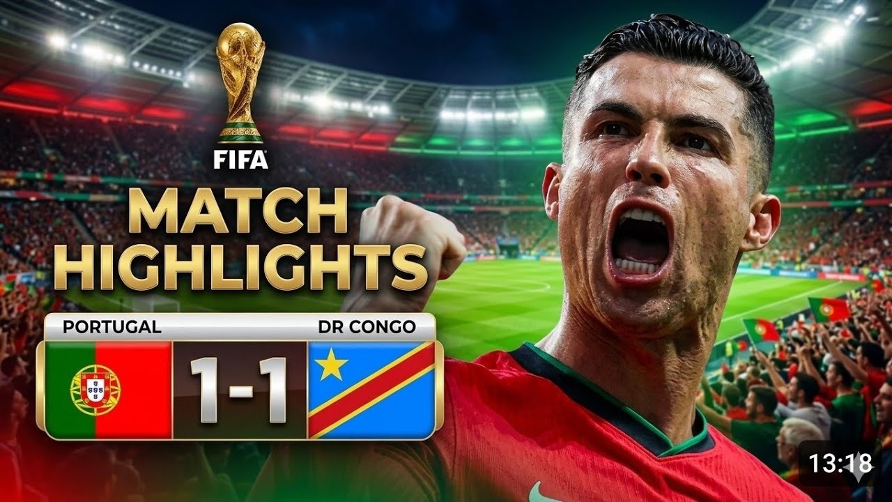 Portugal vs DR Congo 1-1 | Extended Highlights & All Goals | World Cup 2026