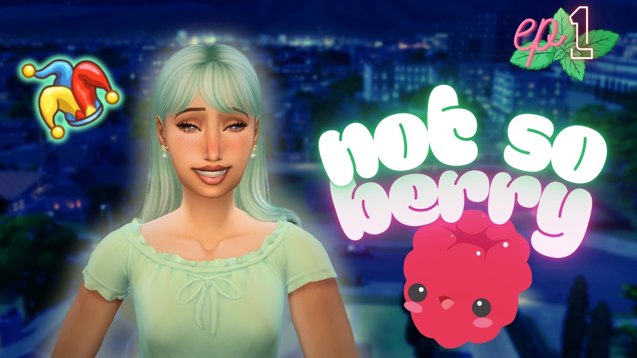 I'M BEING STALKED?? * NEW* Not So Berry Challenge🍓The Sims 4 / Mint #1
