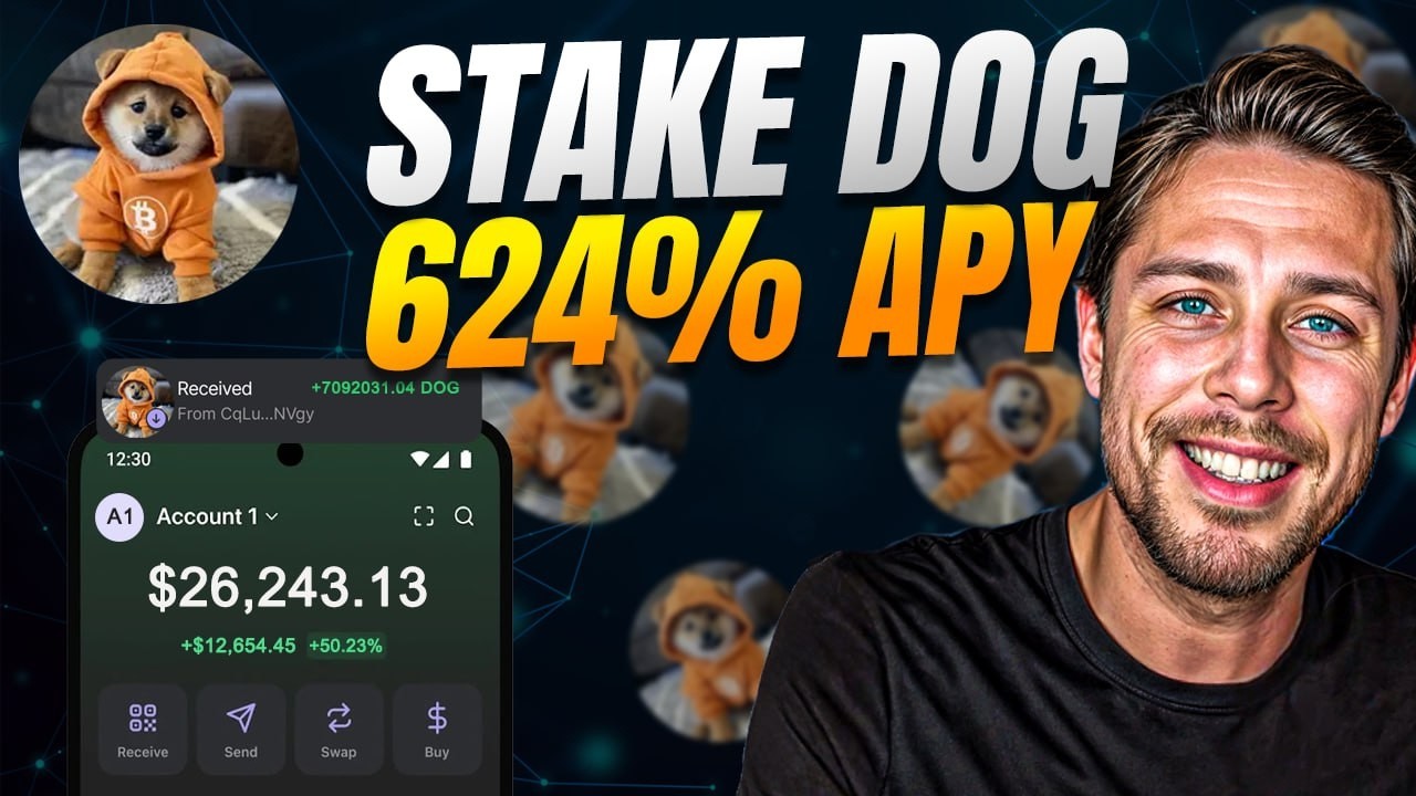Stake Dog Coin 🚀 624% APY Explained (Step-by-Step)