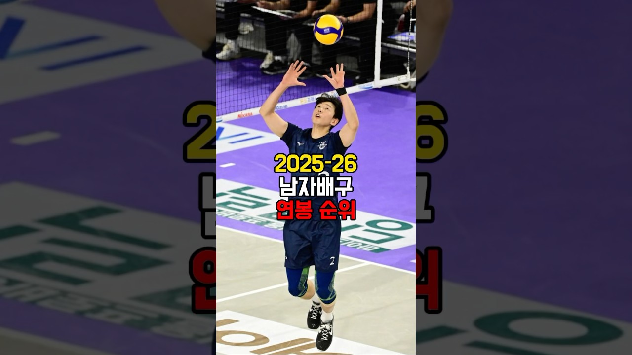 2025&ndash;26 V리그 남자배구 연봉 순위