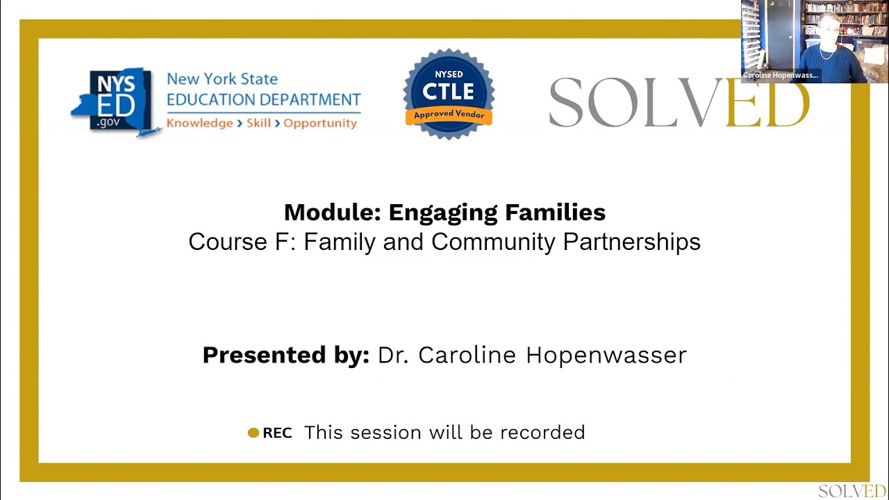 Families F Family and Community Partnerships