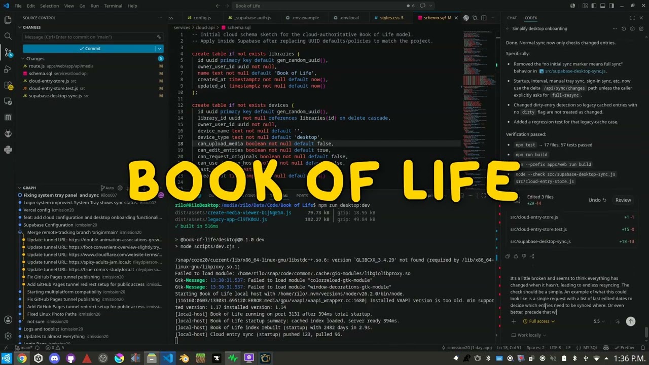 coding until I run out of AI Codex tokens