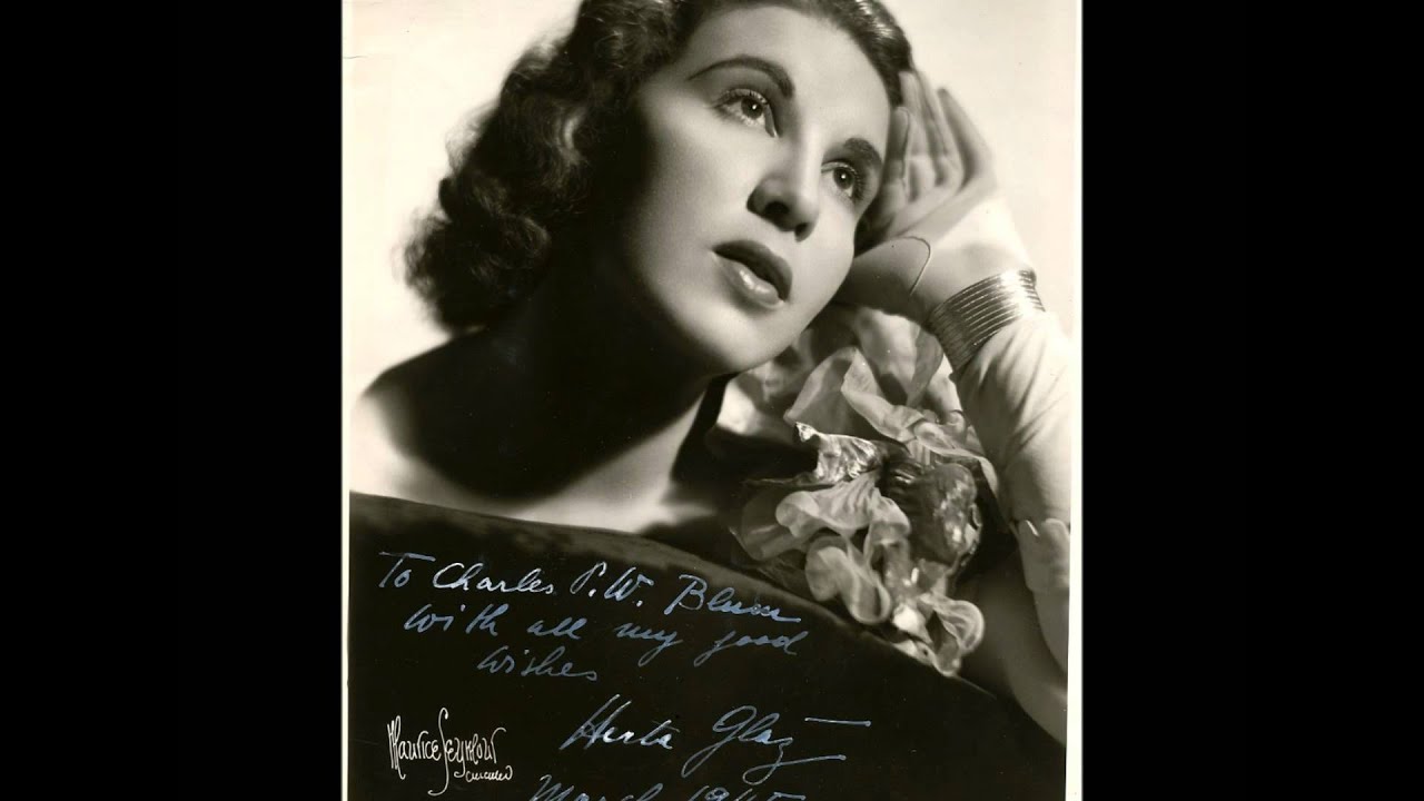 Herta Glaz mezzo-soprano sings Franz Scubert's lied 