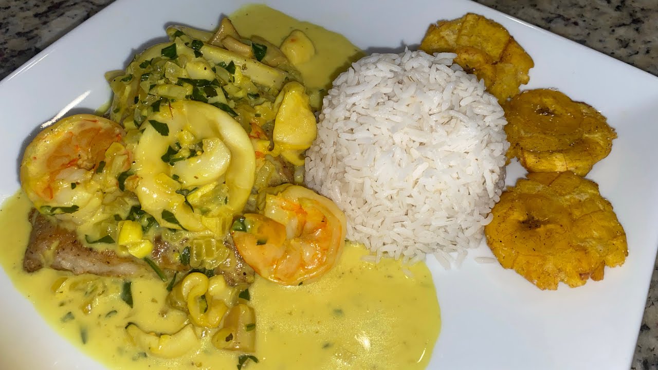 Corvina en Salsa de mariscos