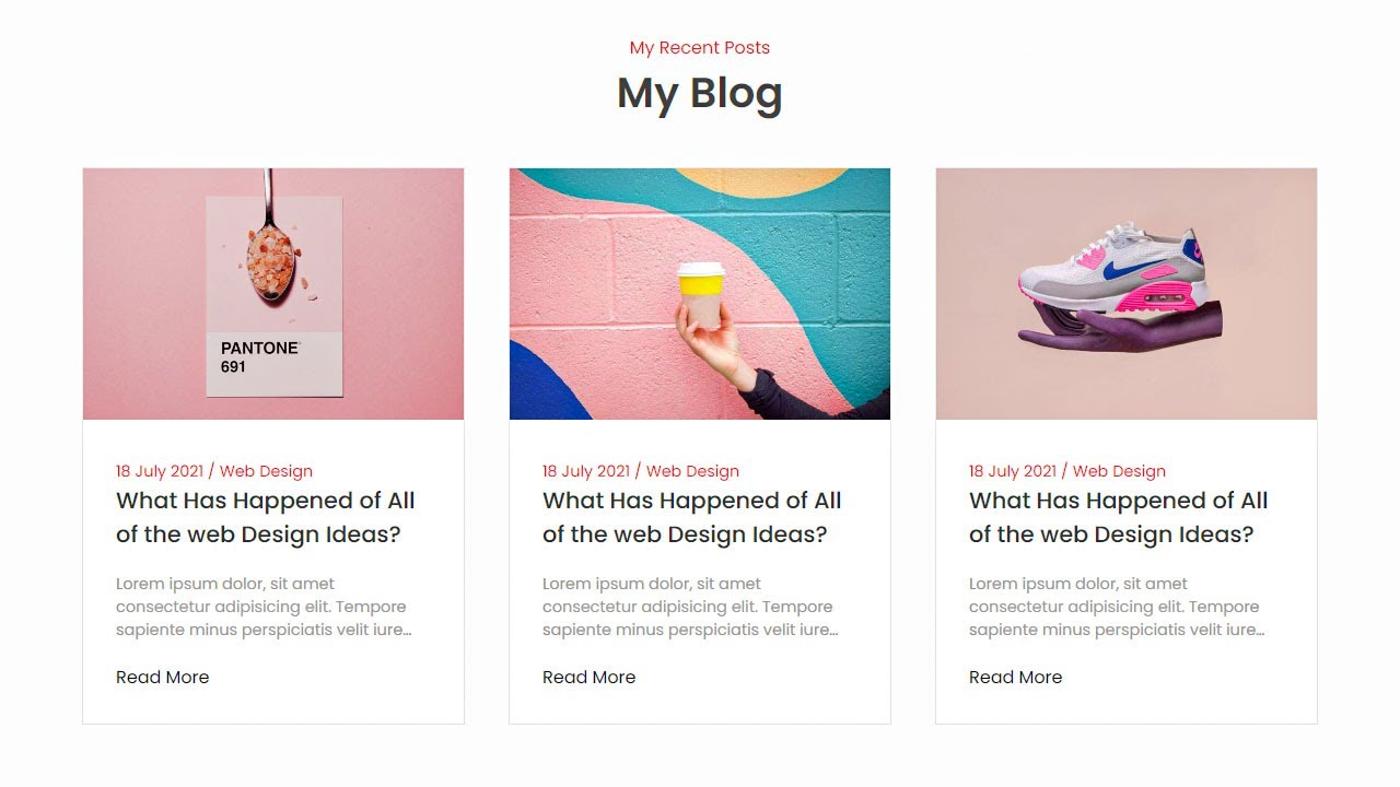 How To Create A Blog Section Using HTML and CSS